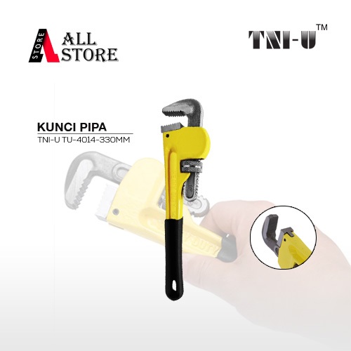 TNI-U TU-4014 / 330 MM PIPE WRENCH - ORIGINAL TNI-U HEAVY DUTY PIPE WRENCH - PIPE WRENCH FOR WORK - 