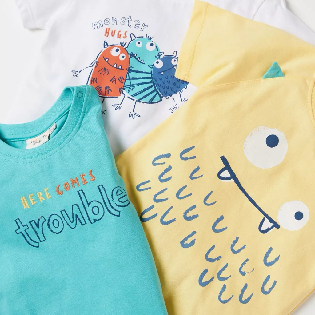 BABYSH*P - MONSTER HUG 3pc T-SHIRT 18-24m