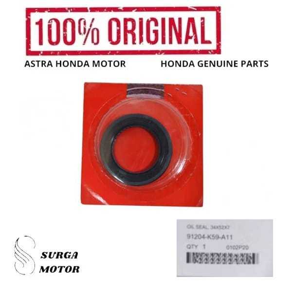 ซีล As 34x52x7 มอเตอร์ล้อหลัง PCX 125 CBU 150 K36J K97 HYBRID Vario 110 CW Techno 125 Helm-In FI CBS
