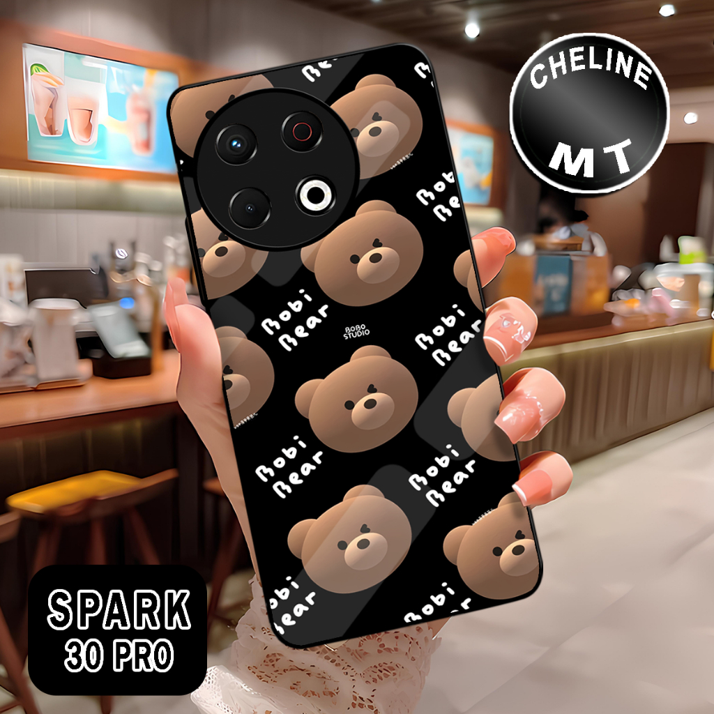 HP ( WX 12 ) Glossy Softcase สําหรับ Tecno Spark 30 Pro l อะนิเมะ Motif l บทคัดย่อ l น่ารัก l น่ารัก