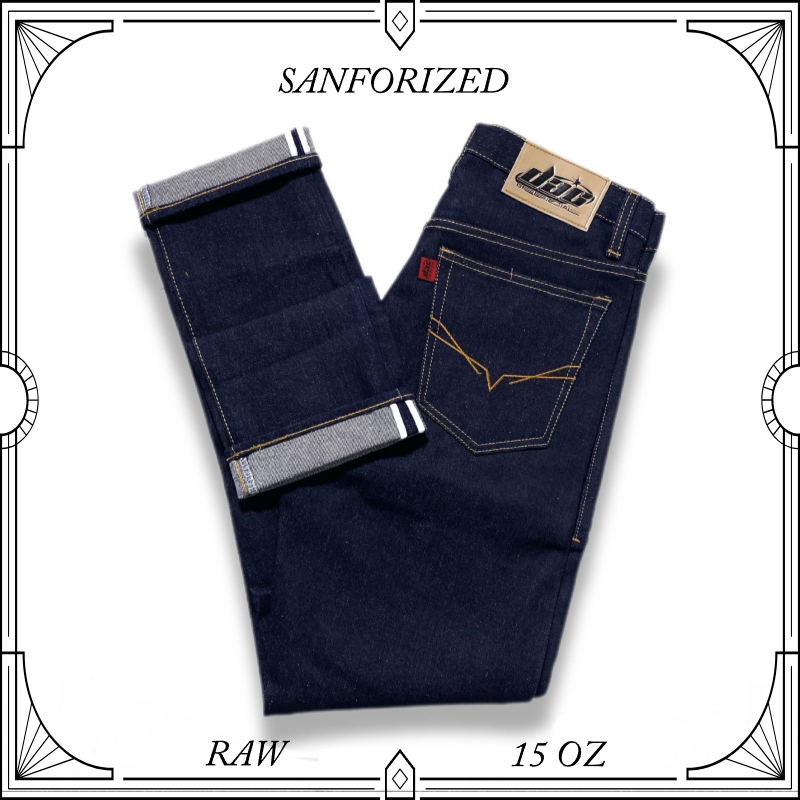 15 OZ SELVEDGE ACCENT DENIM PANTS//15 OZ เอาต์พุตกางเกงยีนส์/SELVEDGE/V SELVEDGE DENIM กางเกงยีนส์/ก