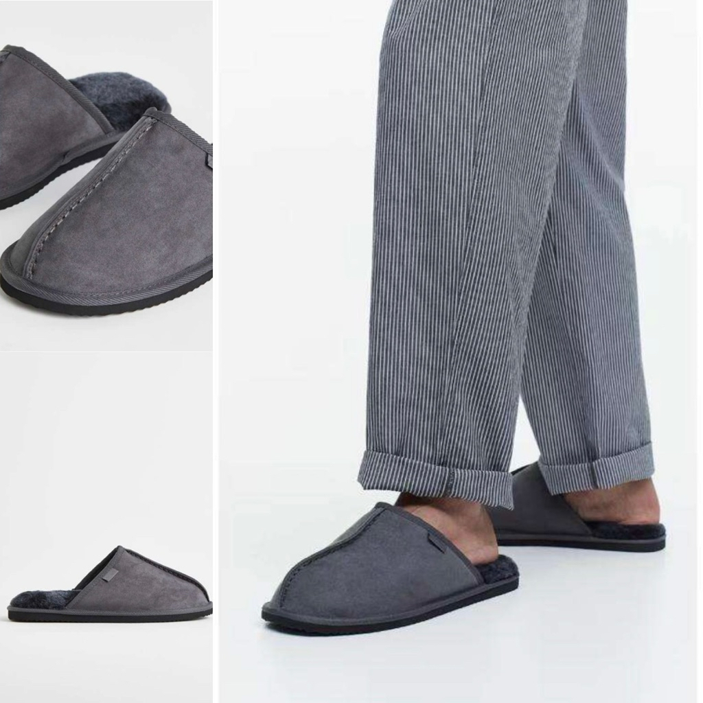 [ใหม่] Ready H&M Original Slippers Home Fur Slippers Slides