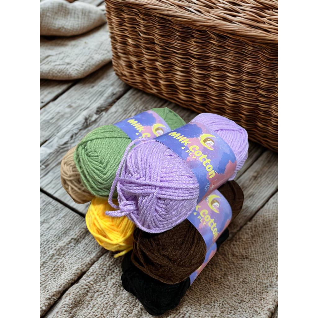 MILK COTTON MILK COTTON KNITTING YARN 4 PLY 50gr