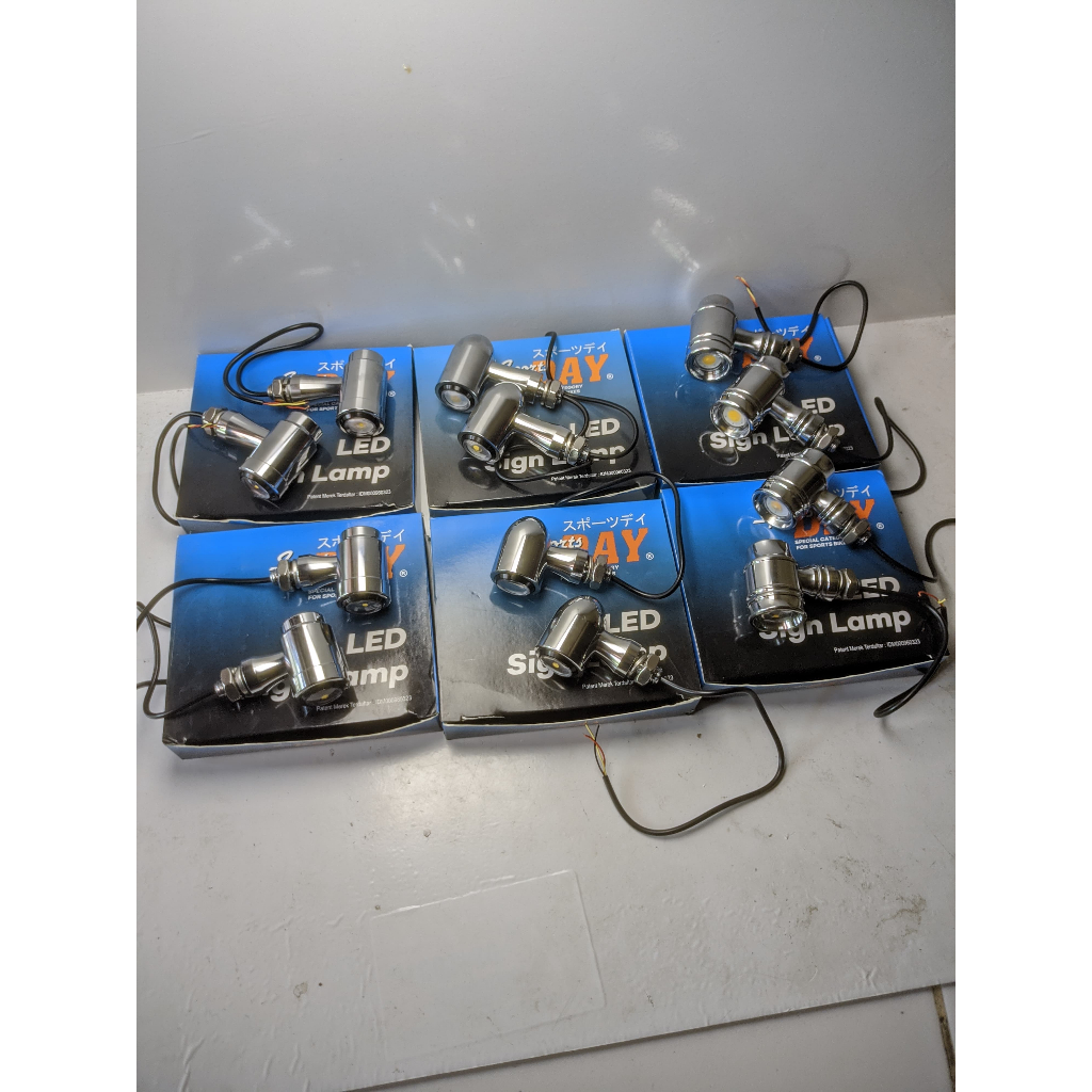 ไฟเลี้ยว LED สแตนเลสรอบ Chrome กีฬาวัน I Sen Reting I riting CB Stenlis I Reteng Palu