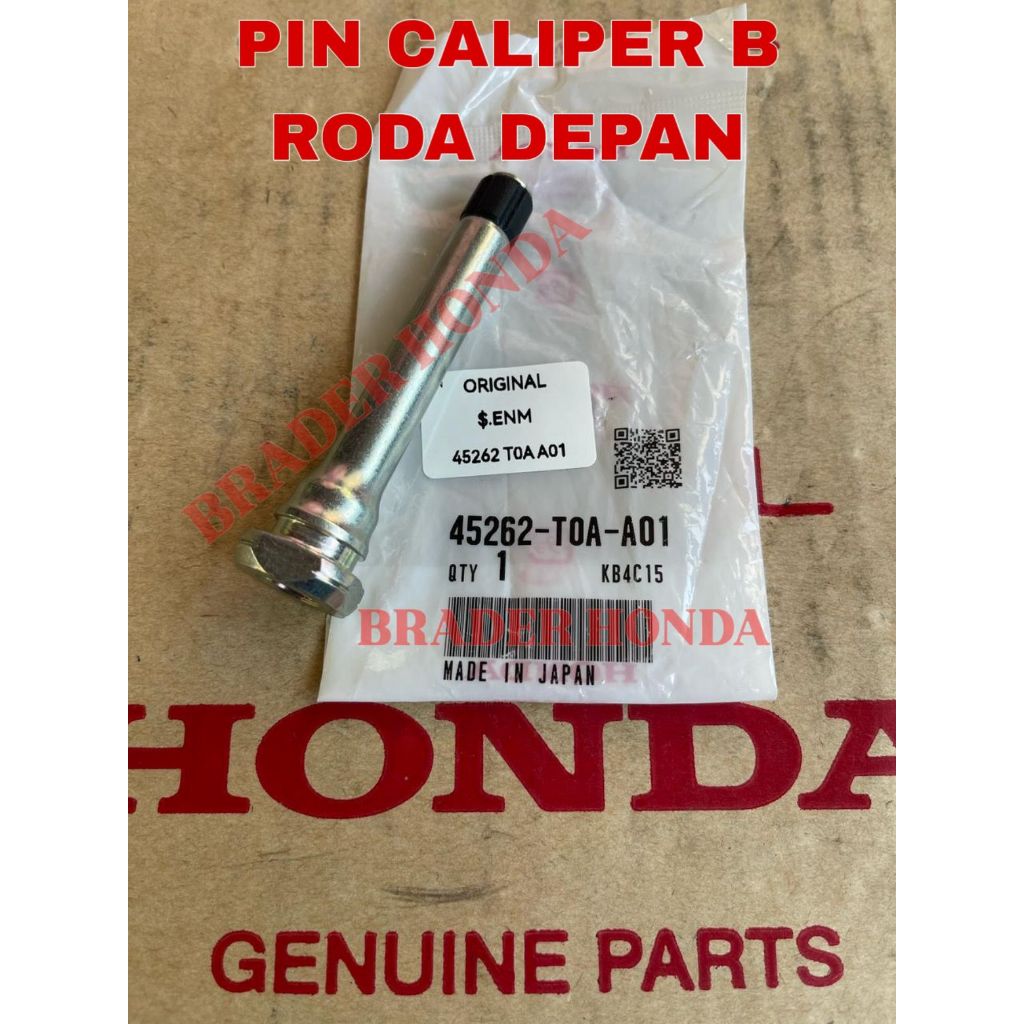 PIN B UPPER BOTTOM CALIPER DRUM ดิสก์เบรกหน้า BRV DG3 WRV ACCORD CR2 CV1 ODYSSEY RC1 CRV GEN 4 RM1 R