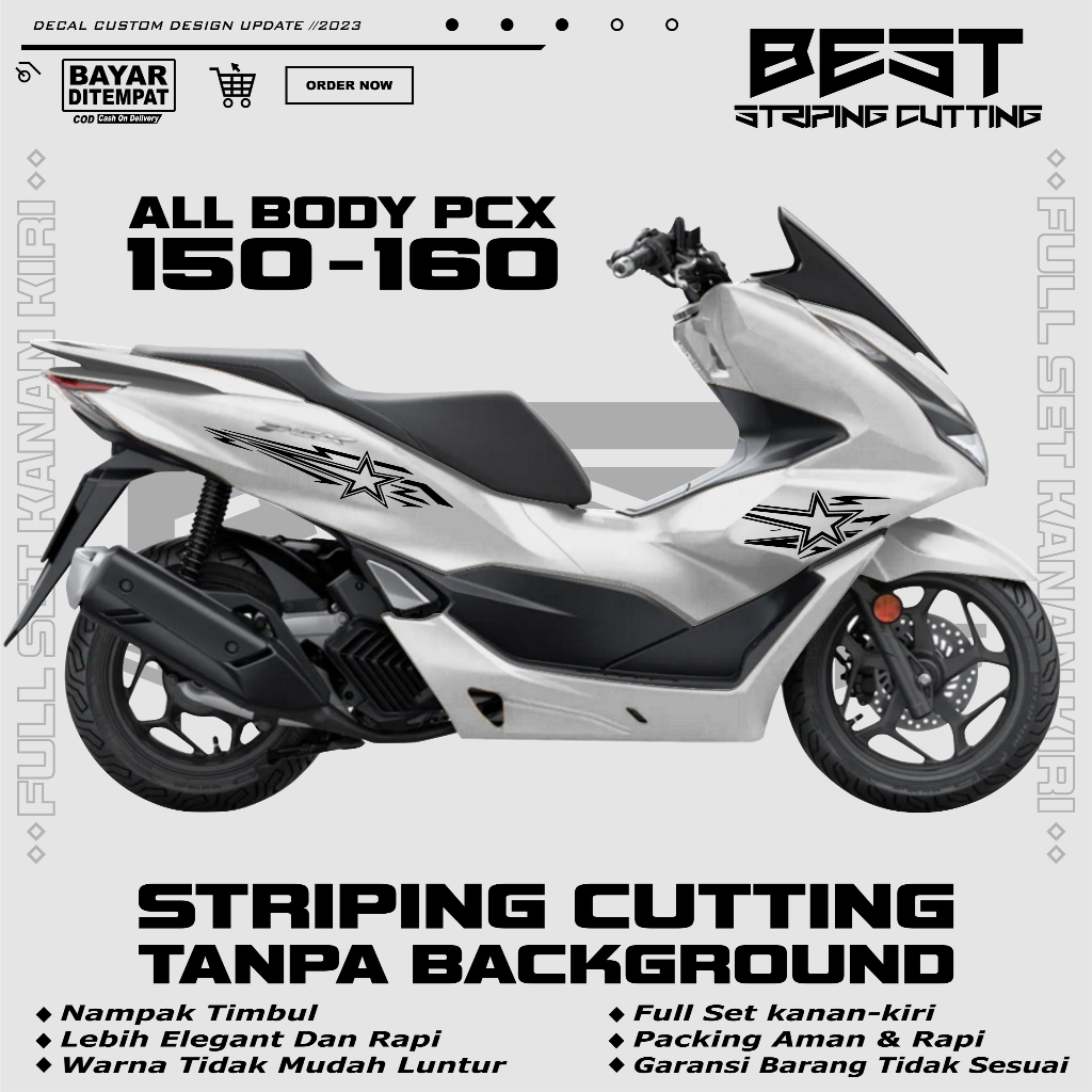 STRIPING CUTING PCX 150 - 160 STAR VARIATIONS