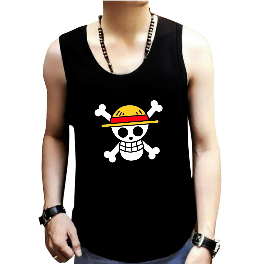 Onepiece Luffy ล่าสุด Lebbong Tanktop เสื้อกล้ามผู้ชายสําหรับผู้ใหญ่