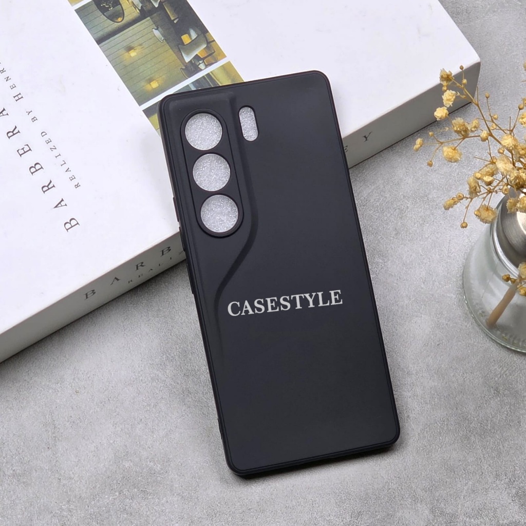 Tecno Camon 40 Pro Tecno Camon 40 4G Softcase Candy Macaron Square Black Plain Case Tecno Camon 40 P