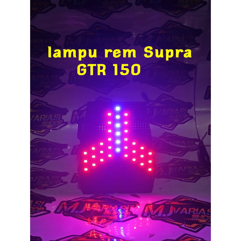 SUPRA GTR 150 รองเท้าวิ่งเบรค 8 โหมดอัตโนมัติ PNP JUST PLUG ใน STOPLMP วิ่ง SUPRA GTR 150