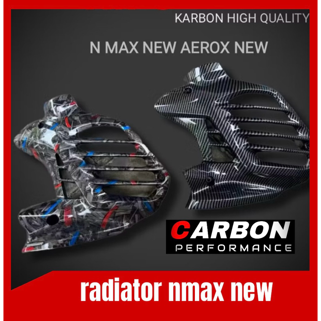 NMAX NEW CARBON / FORGED RADIATOR COVER ▪️Carbon nmax new 2020-2024 new nmax variation