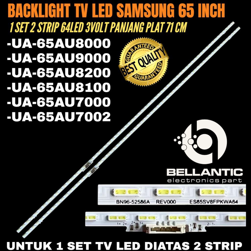 SAMSUNG 65 INCH LED TV BACKLIGHT UA-65AU8000- UA-65AU9000- UA-65AU8200- UA-65AU8100- UA-65AU7000- UA