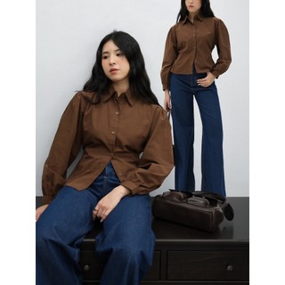 HULM - Abbey Longsleeved Fitted Shirt | Kemeja Fitted Wanita