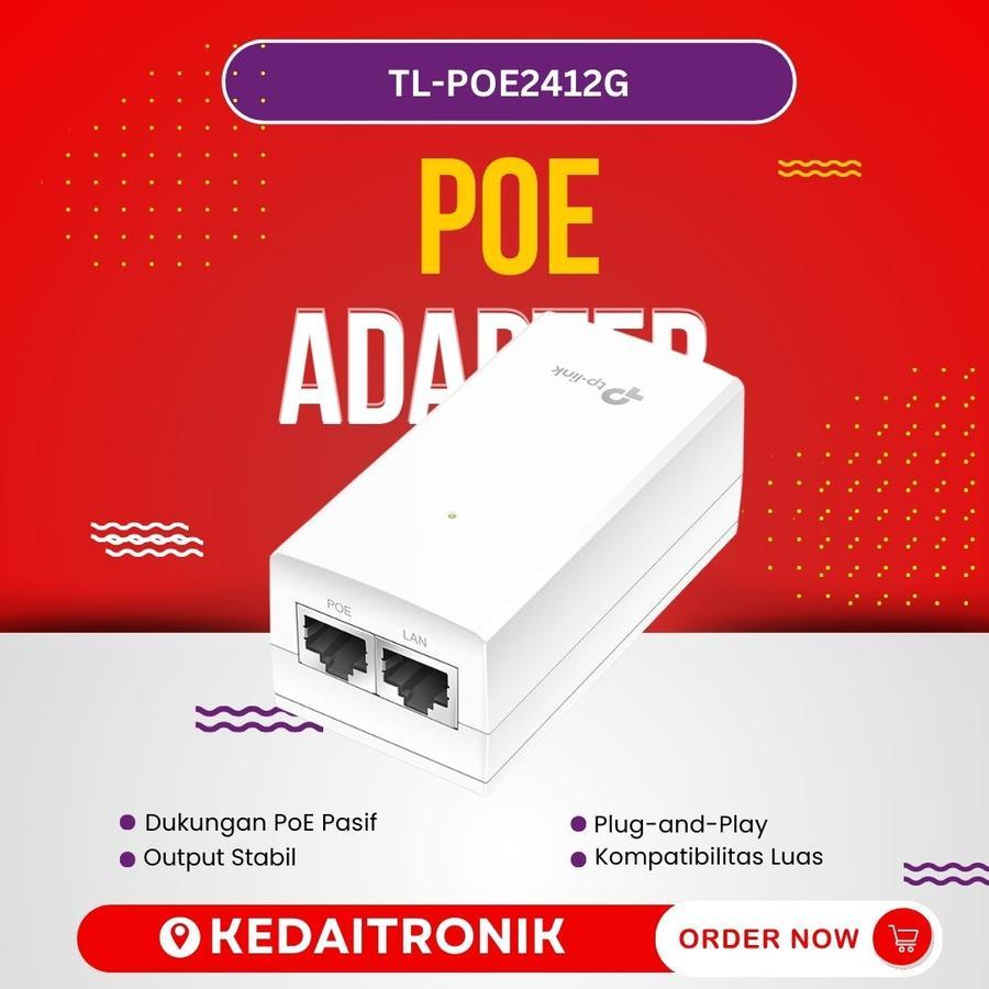 TP-Link TL-POE2412G Gigabit 12W Passive PoE Adapter