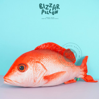 Bizzarpillow Bantal Ikan Kakap Merah Size XL BZ274