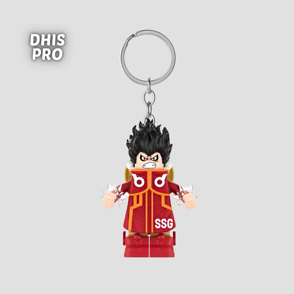 GANTUNGAN Dhis Project LEGO Minifigure Luffy Egghead พวงกุญแจวันพีซ