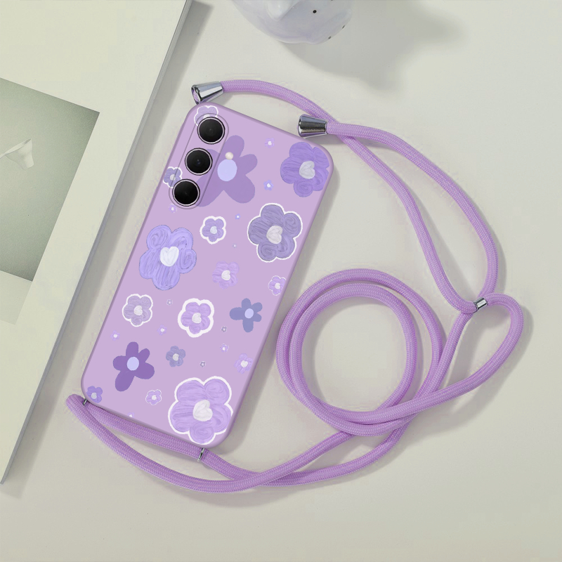 SAMSUNG Softcase Strap Lanyard Camera Protect | CT09 | สําหรับSamsung A12 M12 A22 M32 A32 S24 ULTRA 