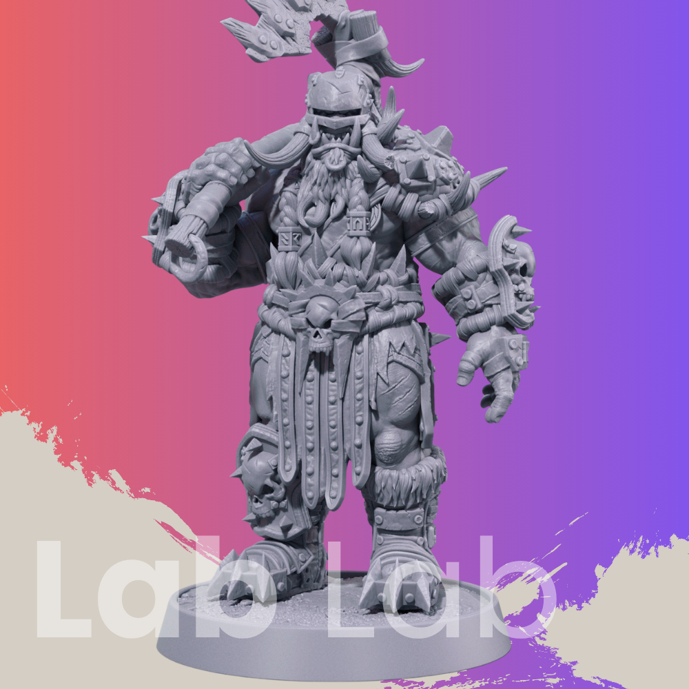 ฟิกเกอร์ Dungdungkids Dragons Game RPG Miniature Wolfmund