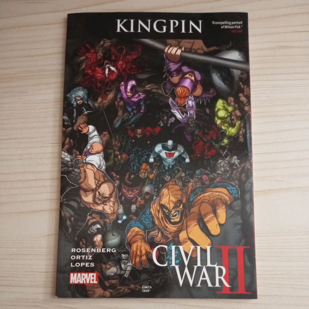 COMIC MARVEL CIVIL WAR II KINGPIN BY ROSENBERG และ ORTIZ และ LOPES