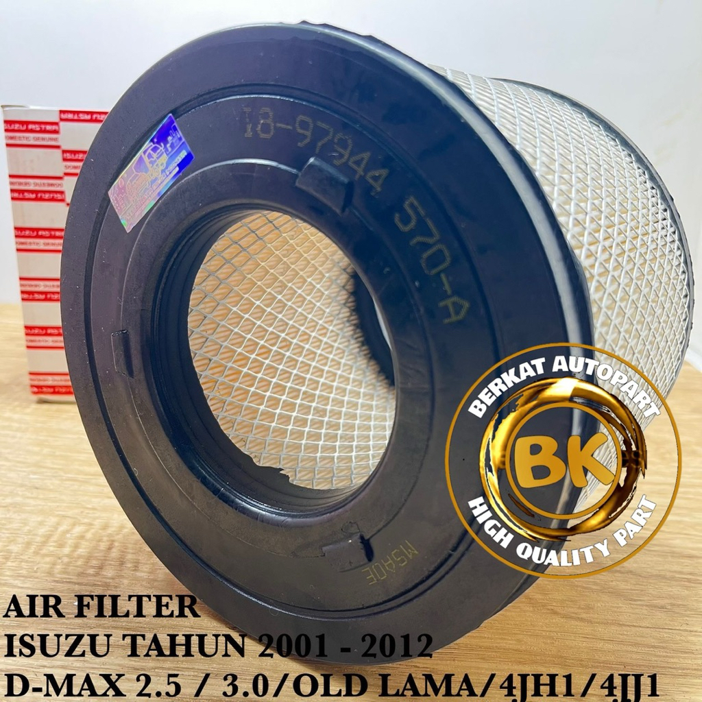 ISUZU DMAX OLD ROUND AIR FILTER 2.5 3.0 4JH1 4JJ1 YEAR 2001 - 2012 D MAX