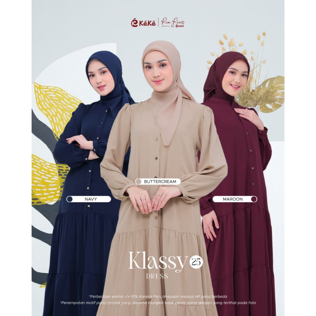 KEKE KLASSY 25 SIMPLE ELECTRGANT GAMIS SUITABLE สําหรับ WEDDING ใหม่ล่าสุด