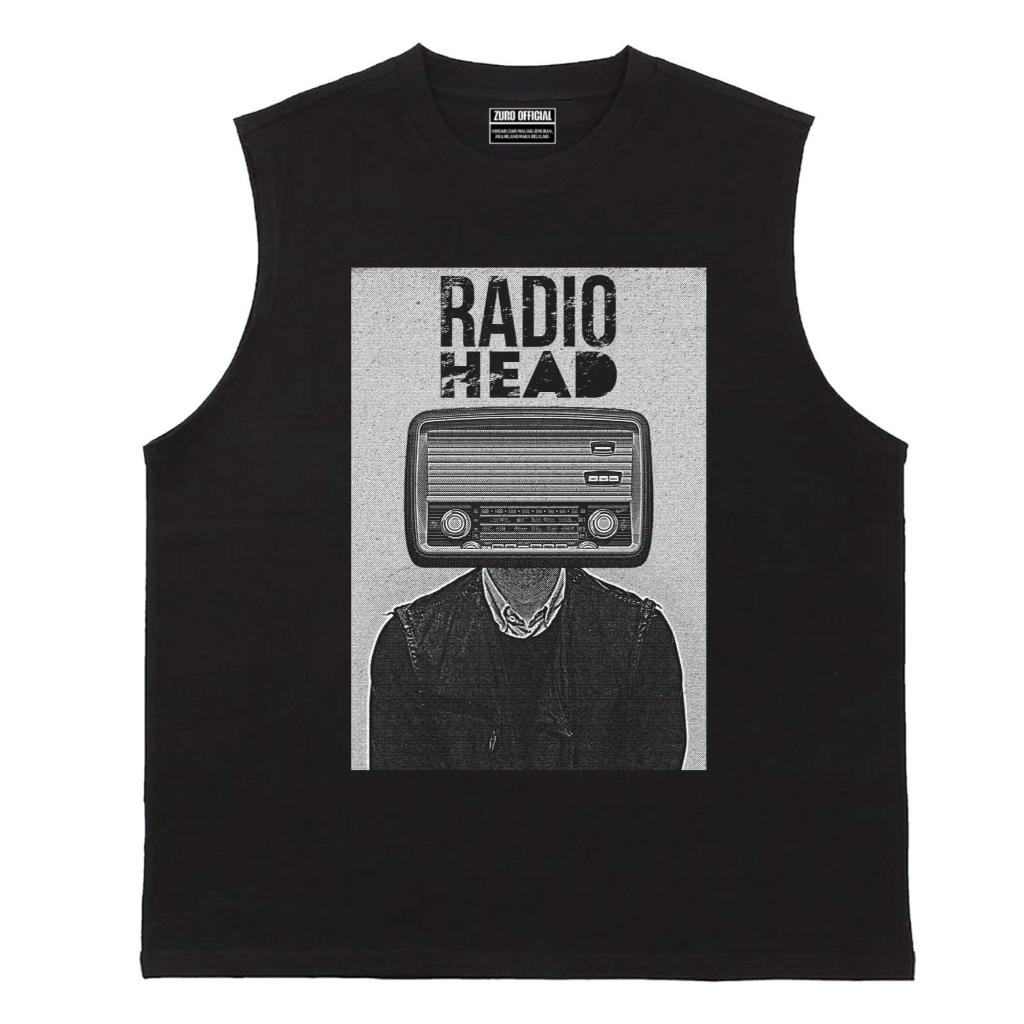 THE GETOOXS เสื้อยืดเสื้อกล้าม Lekkong Men วิทยุหัววิทยุ Tanktop man วัสดุ 24s Combed