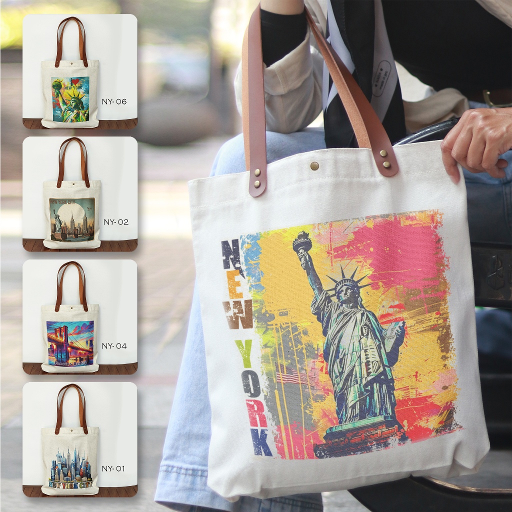 กระเป๋าโท้ต Canvas By New York Totebag ของที่ระลึก New York