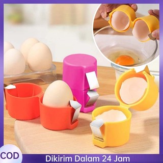 Pemecah Telur Stainless - Alat Bantu Kupas Telur Rebus - Desain Ringkas - Mudah Dibersihkan & Awet