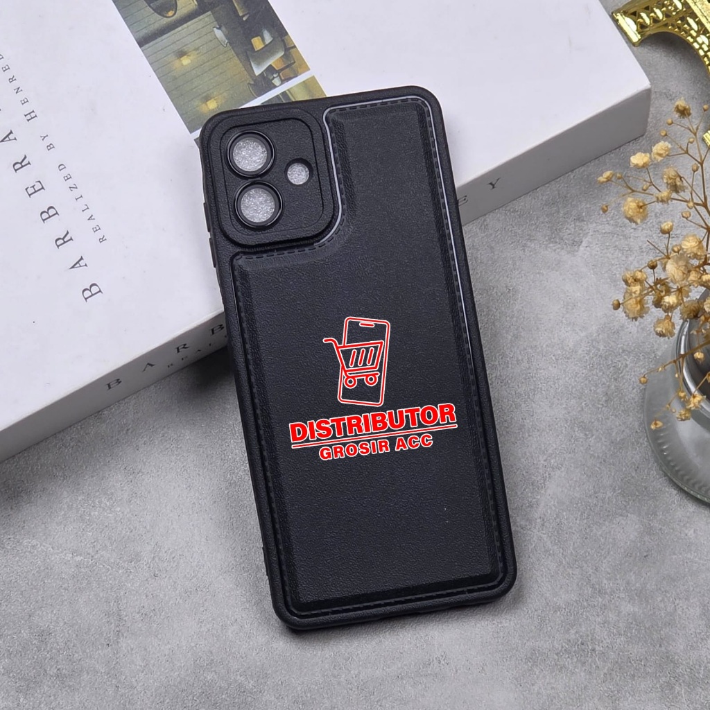 SAMSUNG A07 CASE LEATHER PRO BLACK CASE BLACK SAMSUNG A07