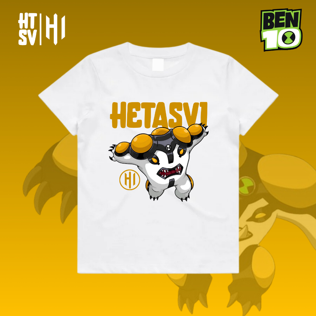 HETASVI UNISEX CHILDRENS เสื้อยืด BEN 10 CANNONBOLT CARTOON CHILDRENS เสื้อยืด