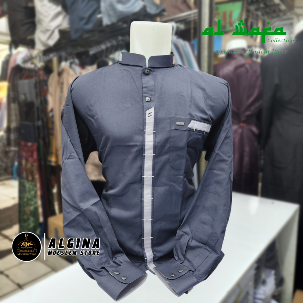 กระดุมข้อมือแขนยาว Koko Al Wafa Color Thailand | Al Wafa ชุดเดรสมุสลิมแขนยาวระดับพรีเมียม