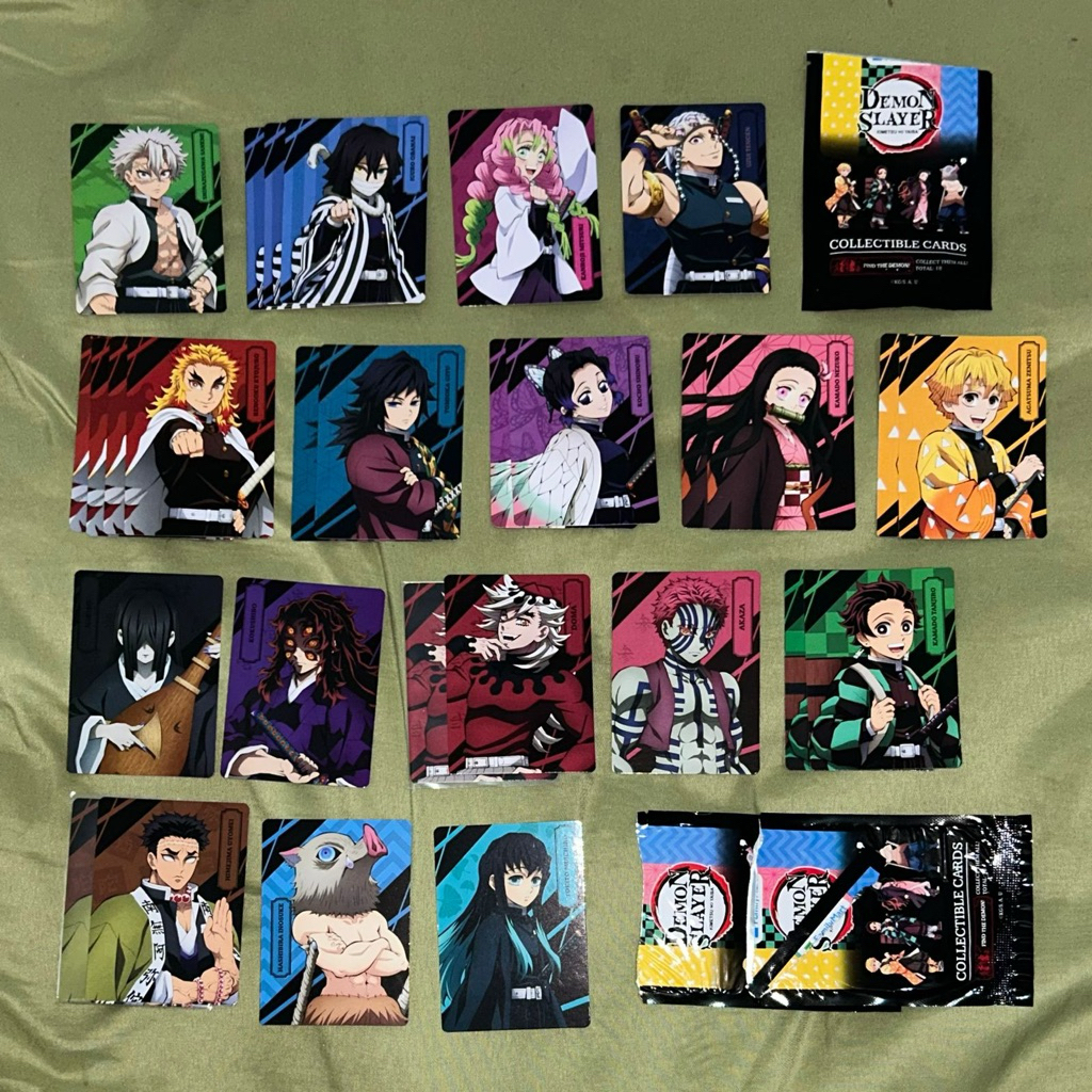 [MIGU] Demon Slayer x Family Mart | การ์ดสะสมถ้วย Kimetsu no Yaiba, ขาตั้งอะคริลิค, พวงกุญแจ Tanjiro