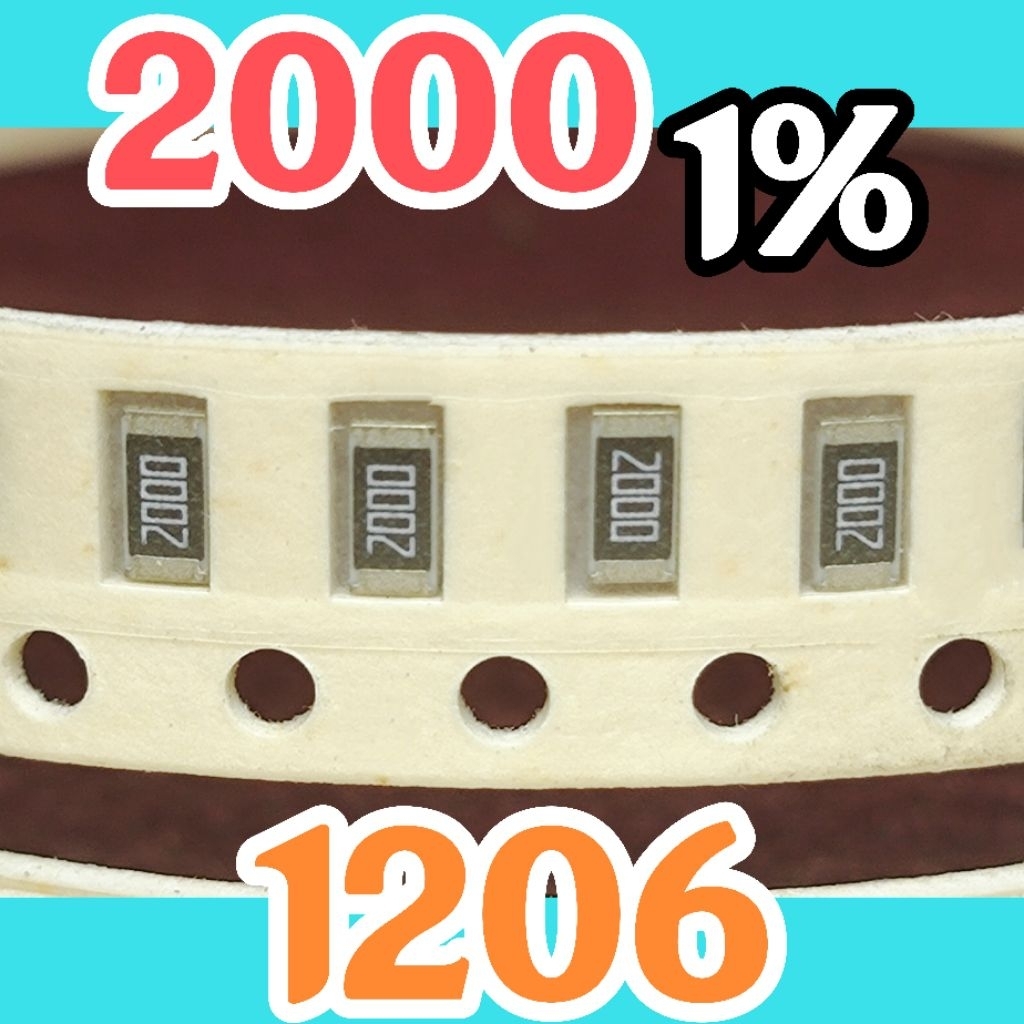 10 ชิ้น ตัวต้านทานชิป smd 2000 201 200R 1% ขนาด 1206 3216 200ohm 200 โอห์ม