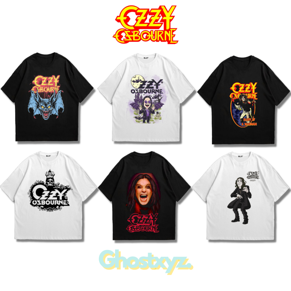 เสื้อยืด Ghostxyz Ozzy Osbourne Wash Oversize Vintage Tee Shirt