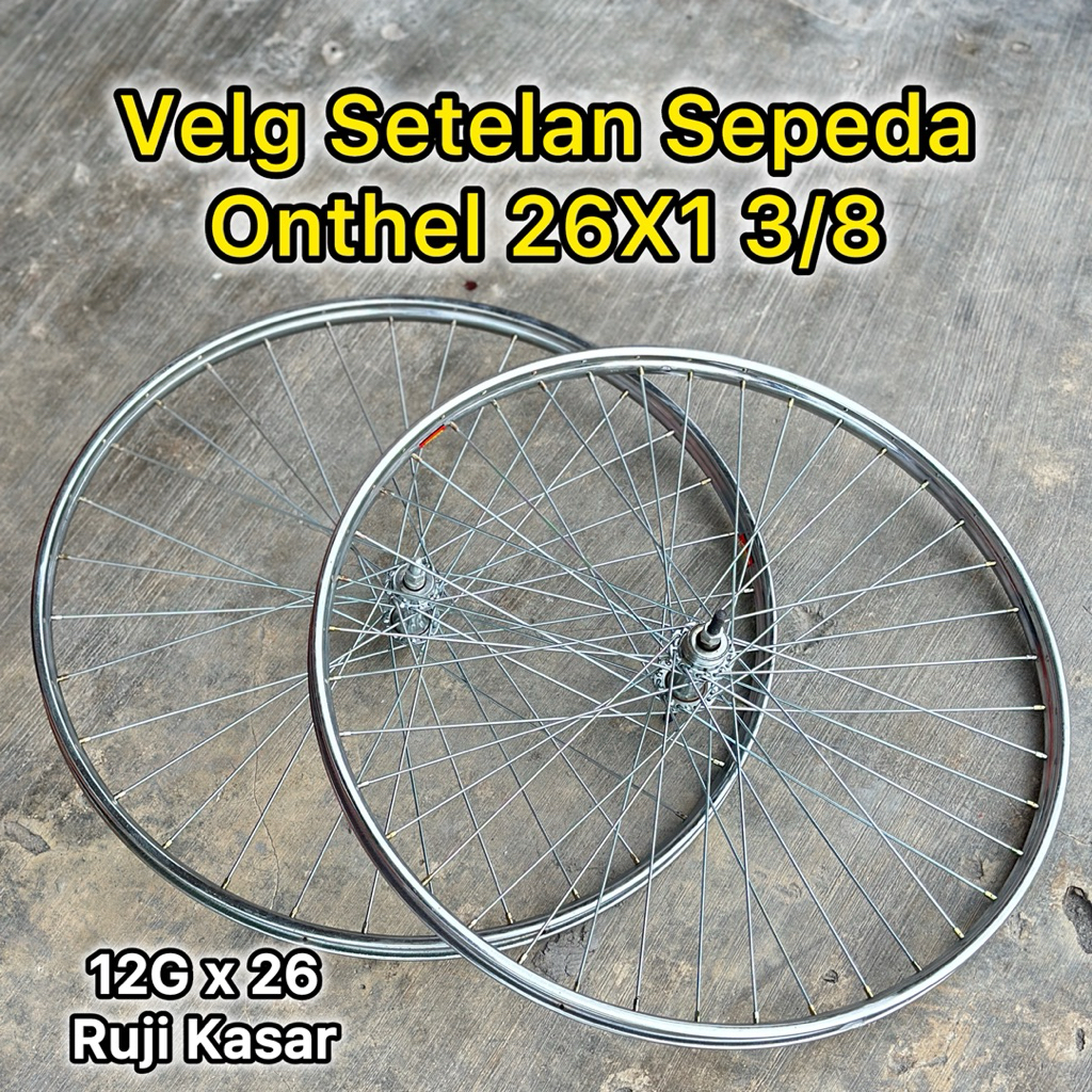 26 X 1 3/8 MINI ONTHEL ROUGH SPIKS 12G X 26 CHROME IRON WHEELS