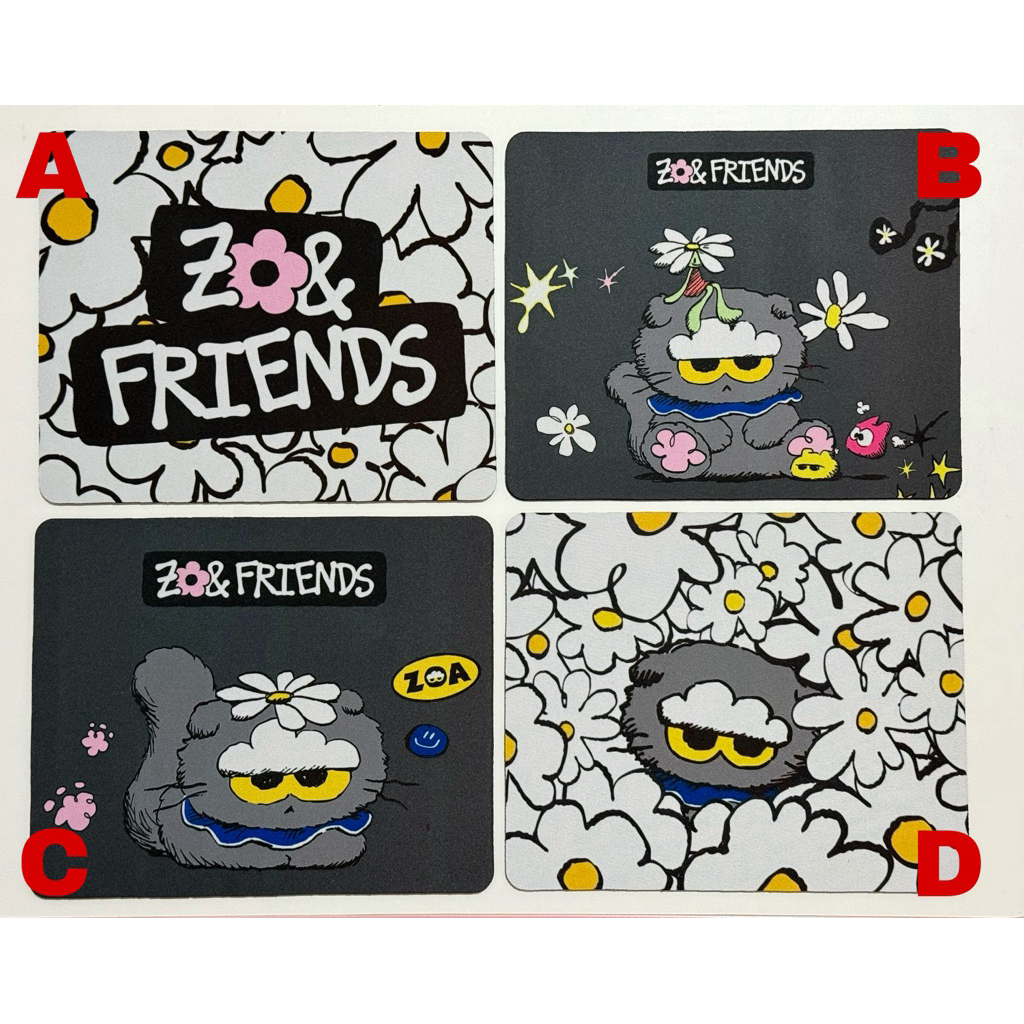 Zo&Friends แผ่นรองเมาส์กันลื่น