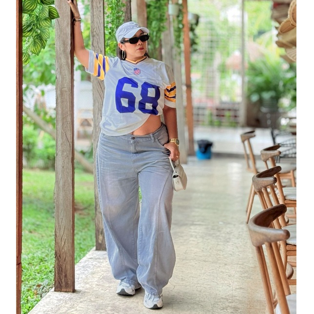 {Unisex} BARREL Jeans Baggy Curve Jeans Big Size Jumbo 27-42