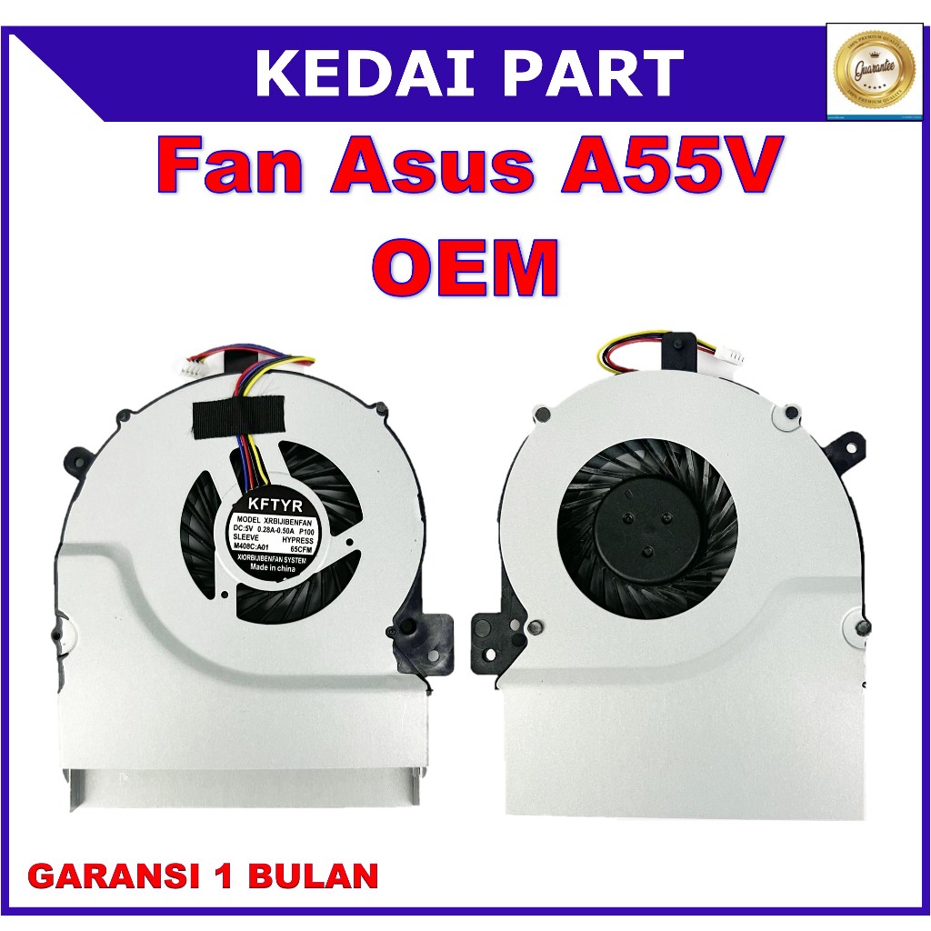 ASUS K55 A55 A55V R500V X55 X55V X55VD K55V OEM FAN