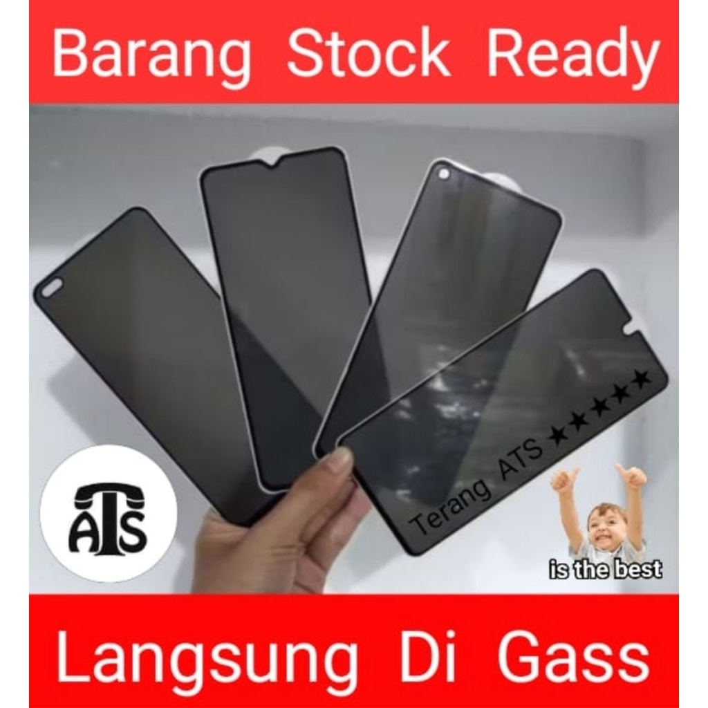 LAYAR HP กระจกนิรภัยความเป็นส่วนตัวสําหรับ Oppo A18 SPY แก้วสีดํา Oppo A18 โทรศัพท์มือถือประเภทป้องก