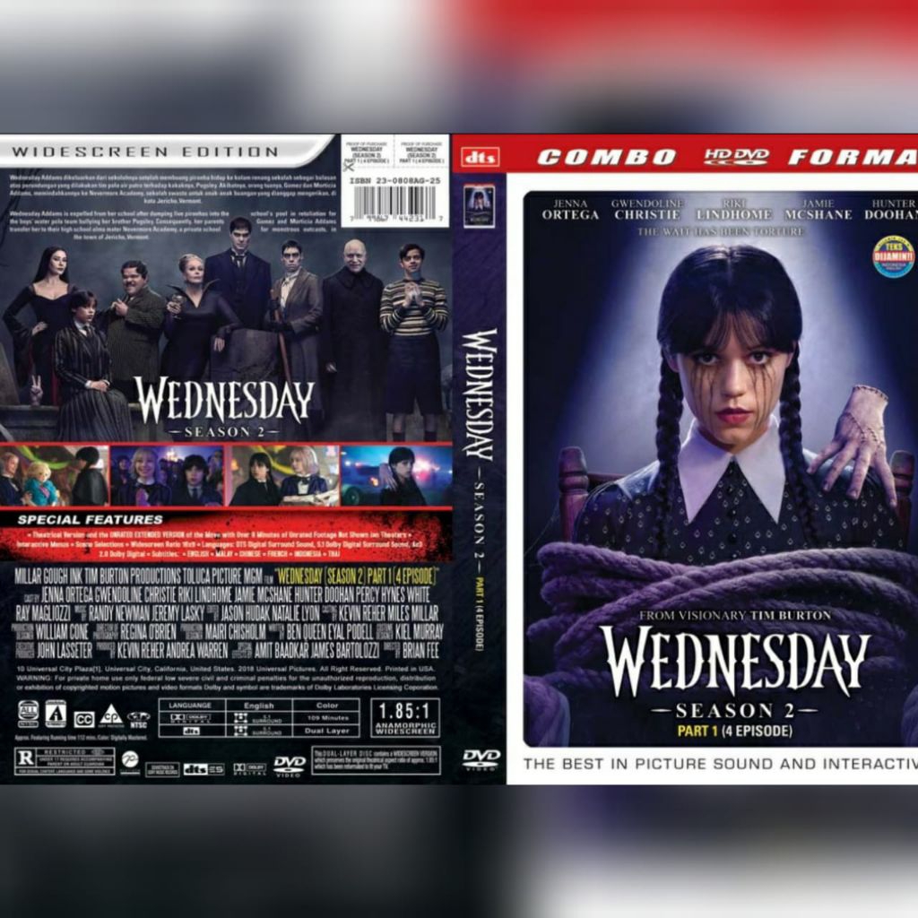 DVD WEDNESDAY S2 2025 (Jenna Ortega)