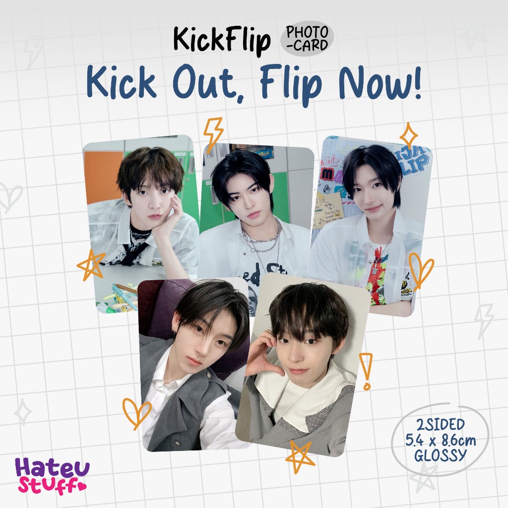 KickFlip Unofficial Photocard Flip Out เตะตอนนี้! + ฟรีซี เซลก้า