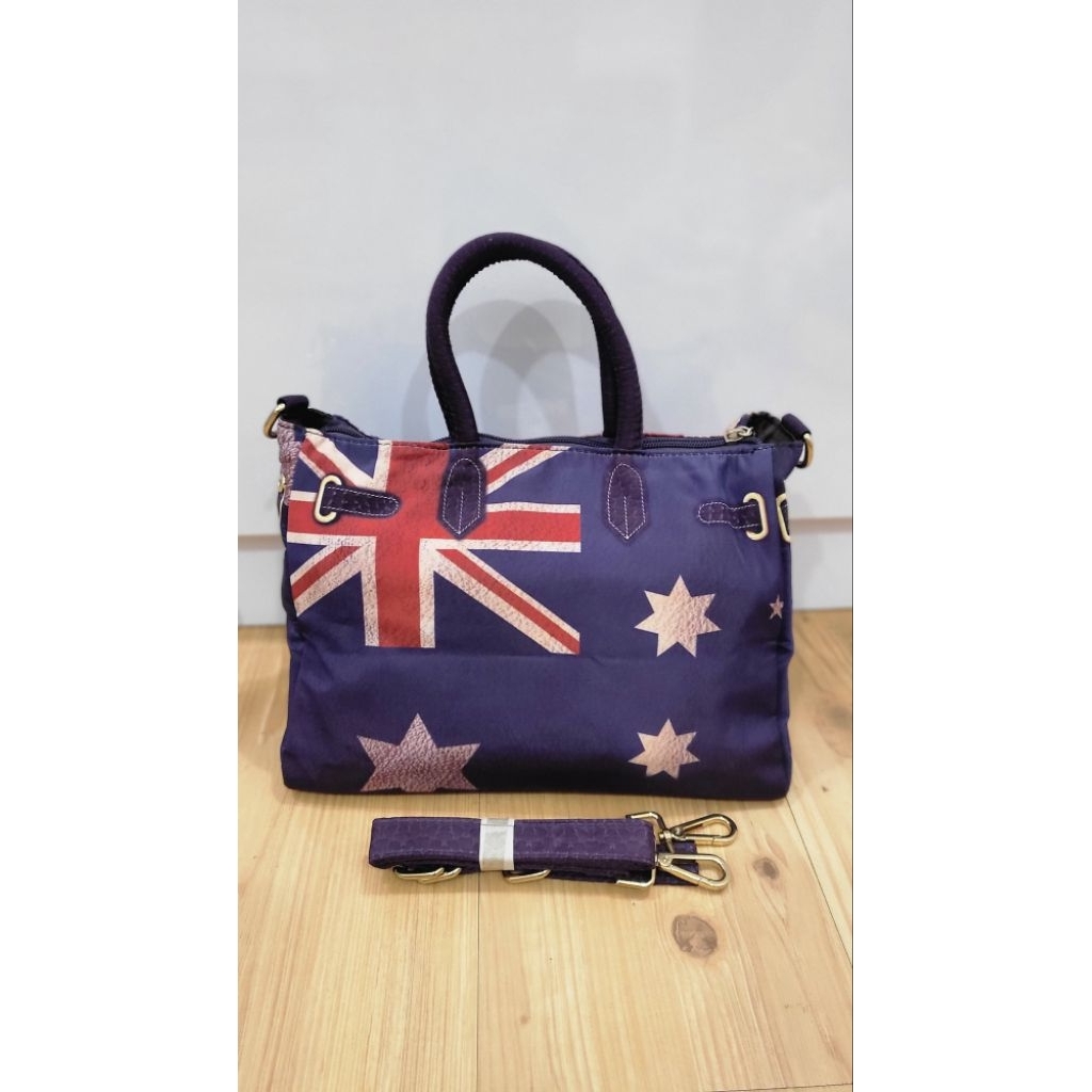 Australia Flag Canvas Hand Bag (ใหม่เอี่ยม) / H Inspo sling bag / H Inspo hand bag