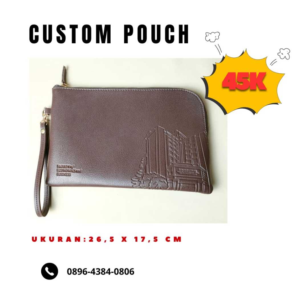 [PRE-ORDER] CUSTOM UNIVERSITY POUCH / OFFICE POUCH / SKINCARE POUCH / SOUVENIR POUCH / DIRECT CHAT A