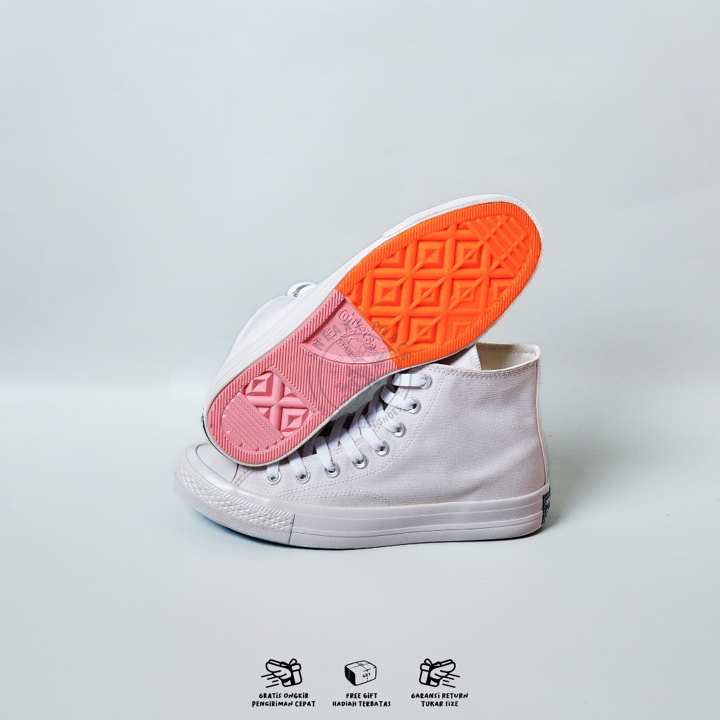 Converse 70s High Style White UV Reactive China Town รองเท้าผ้าใบผู้หญิง
