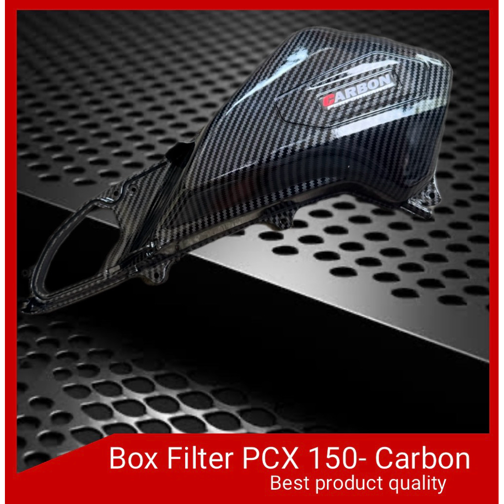 ฝาครอบกรองคาร์บอน PCX 150 GLOSSY CARBON