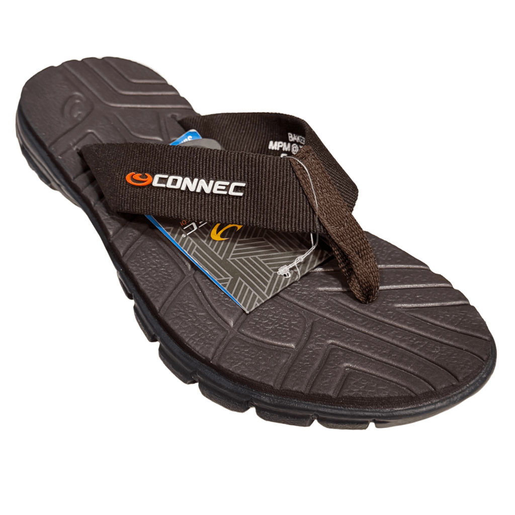 Baker Connec Mens Flip Flops, รองเท้าแตะลําลอง, ยางกันลื่นสําหรับผู้ชายธรรมดา, เย็น, น้ําหนักเบา