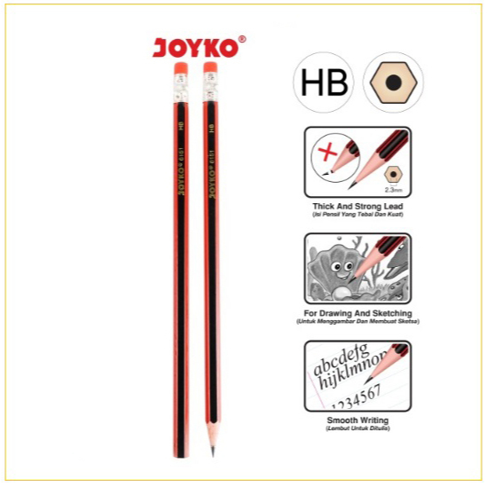 JOYKO Pencil HB 6151 l ดินสอไม้ (1 ชิ้น)