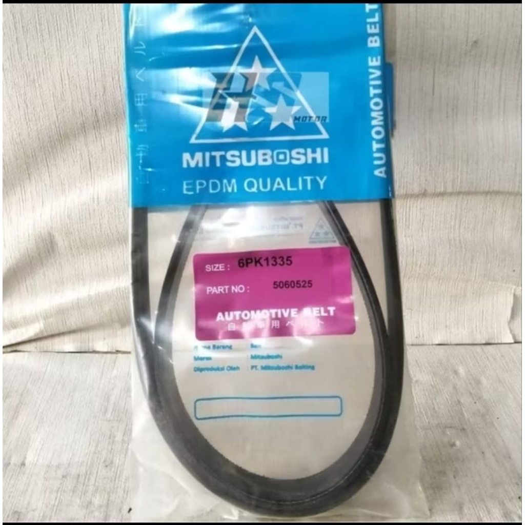 Fanbelt Drive Belt สายพานพัดลม Mitsuboshi Mitsubishi New L300 Diesel Euro 4 4N14 Original