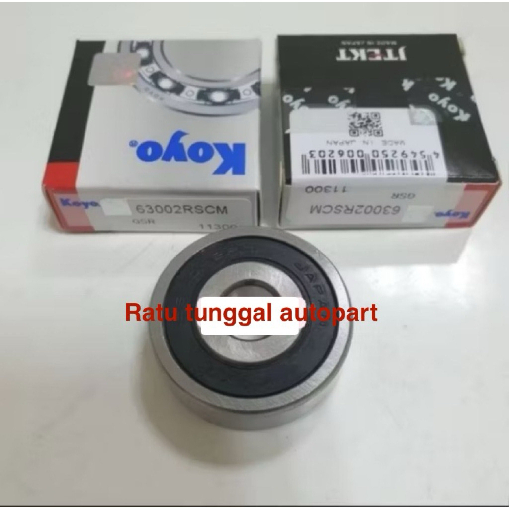 BEARING 6300 2RS KOYO หมวกยาง 63002RS