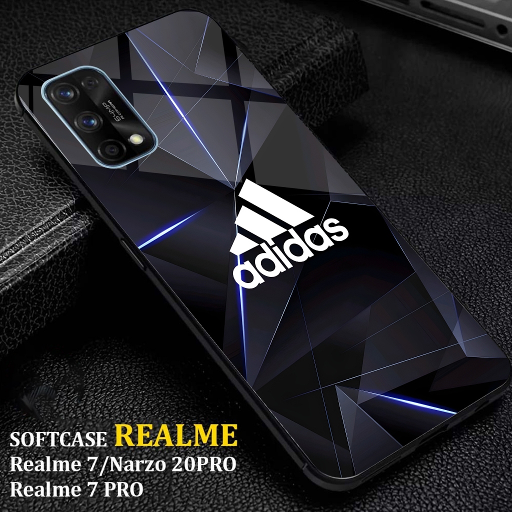 Realme 7 Auto Case Motif [ADIDAS] ล่าสุด Realme 7 Case Hp Case Hp Casing Softcase Glossy Hardcase 2D