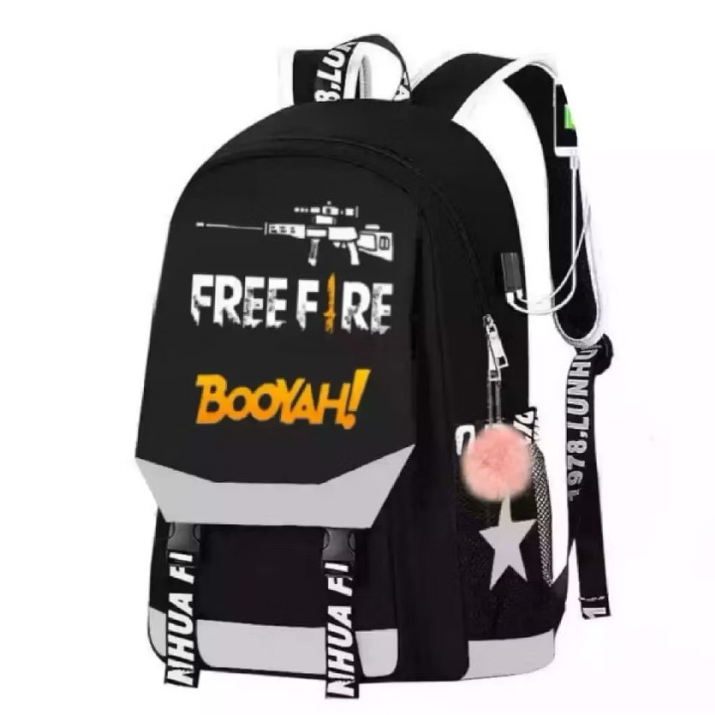 Freefire Character Boys School Backpack / กระเป๋าเป้เด็กผู้ชาย